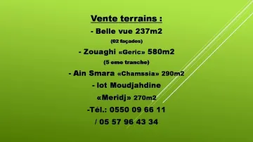 Vente Terrain Constantine Constantine