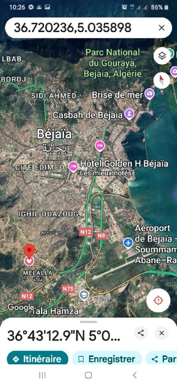Vente Terrain Béjaïa Oued ghir