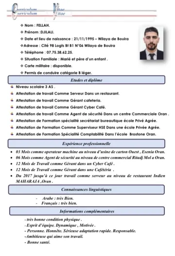 Serveur vendeur