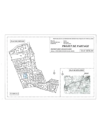Vente Terrain Blida Ouled selama