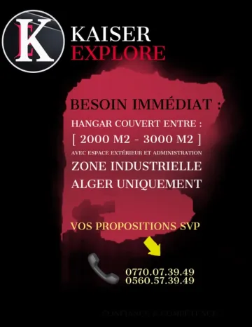 Cherche __cpLocation Hangar Alger Rouiba 2
