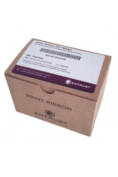 Entrust 525100-004-S100 Color Ribbon (YMCKT)