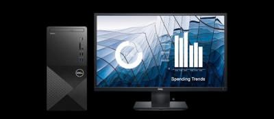 PC de Bureau Dell Vos 3910-N, Intel i5-12400, 6C 4.4GHZ, 4GB, 1TO, WIFI, DVD, 19", VGA, Display Port
