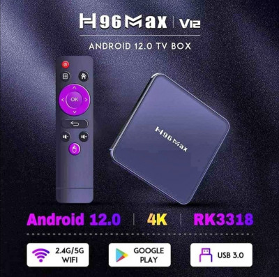 BOÎTIER SMART TV H96 MAX V11, Android 11.0, 4 Go/64 Go, RK3318