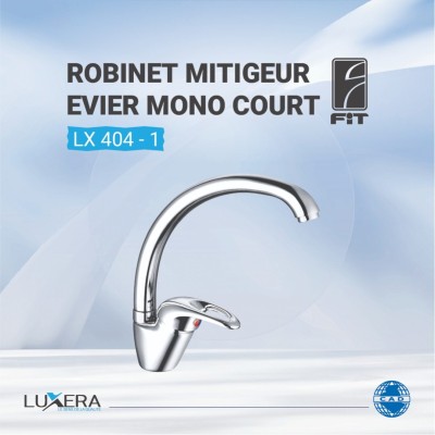 ROBINET MITIGEUR EVIER MONO COURT 