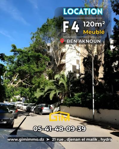 Rent Apartment F4 Alger Ben aknoun