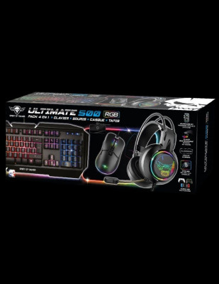PACK SPIRIT OF GAMER ULTIMATE 500 RGB 4 En 1 Pour PC/XBOX/PLAYSTATION