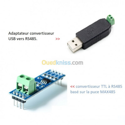 MAX485 TTL à RS485 / USB vers RS48 Arduino   
