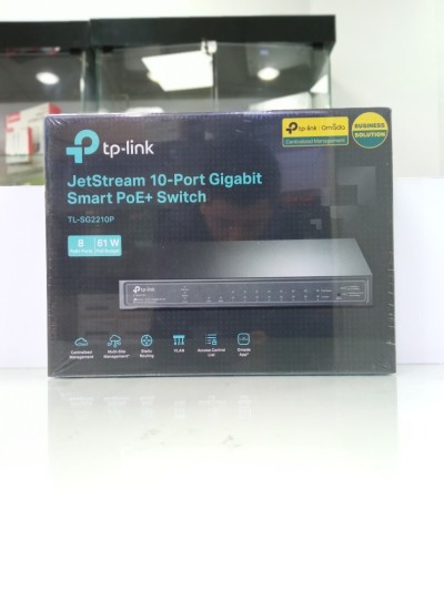 SWITCH TP-Link  JETSTREAM 10-Port GIGABIT SMART PoE+ TL-SG2210P