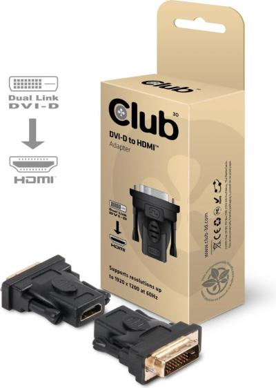 CABLE CLUB 3D CAA DMD>HFD3 - DVI-D (24+1 PIN) MALE TO HDMI 1.3 FEMALE