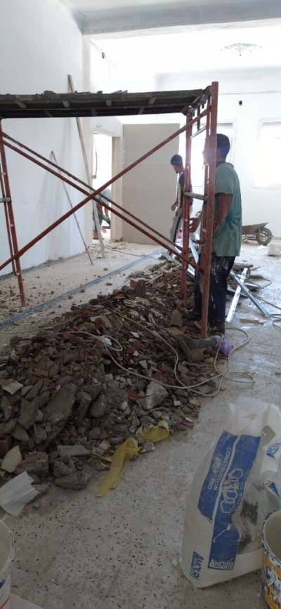 Décapage démolition picage des façades