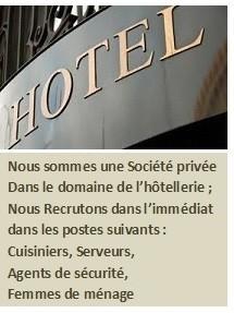 سياحة-و-تذوق-الطعام-cuisiniers-serveur-agent-de-securite-receptionniste-وهران-الجزائر