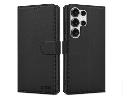 Pochette Samsung Galaxy S25 Ultra Coque Portefeuille S25 Ultra Porte Carte - Black