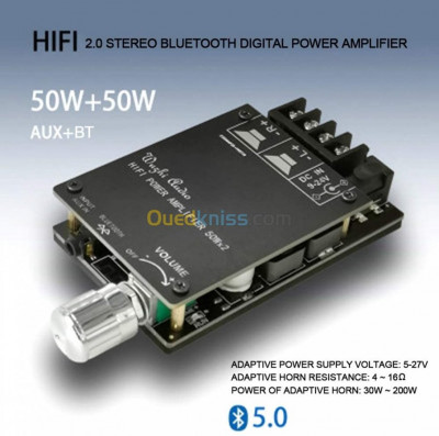 Amplificateur Bluetooth HiFi,DUTISON Mini Ampli Audio Stereo pour