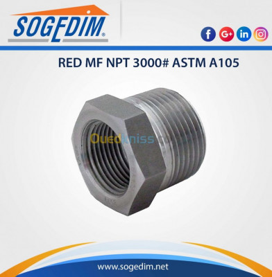 RED MF NPT 3000# ASTM A105