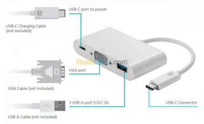 USB-C To HDMI+USB3.0+USB C Charge