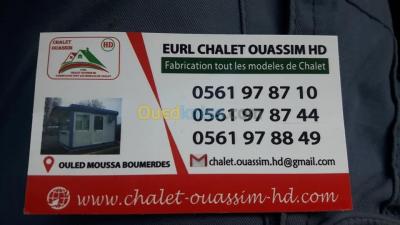  fabrication cabines/chalets/blocs