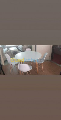 طاولات-promo-table-ronde-120cm-avec-4-chaise-بئر-خادم-الجزائر