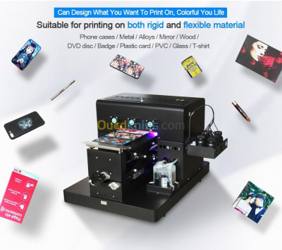 Imprimante UV +DTF (stickers + direct ) A3+ ( 32*50 cm ) ULTRAVIOLET  à plat automatique