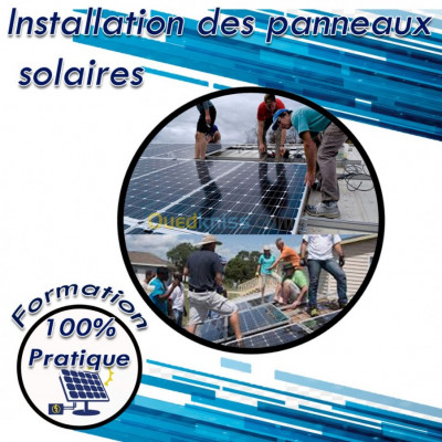 Installation des panneaux solaires 