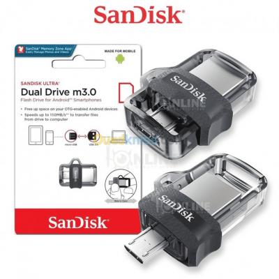 FLASH DISC SANDISC DUAL M3.0 128Gb