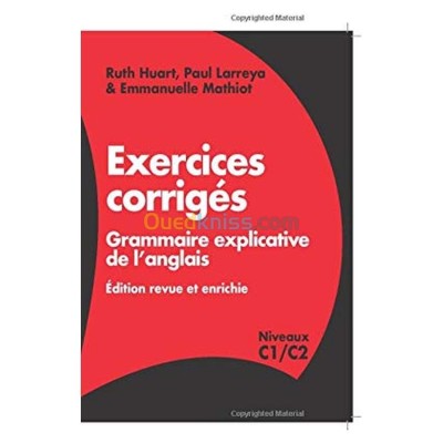 الجزائر-درارية-كتب-و-مجلات-exercices-corrigés-grammaire-explicative-de-l-anglais-niveau-c1-c2