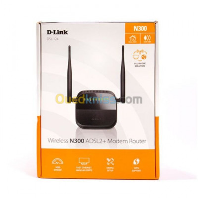 Modem Routeur D-Link DSL-124 Wifi N300