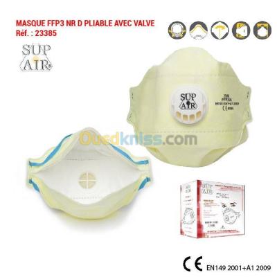 منتجات-النظافة-masque-ffp3-nr-d-pliable-avec-valve-بوزريعة-الجزائر