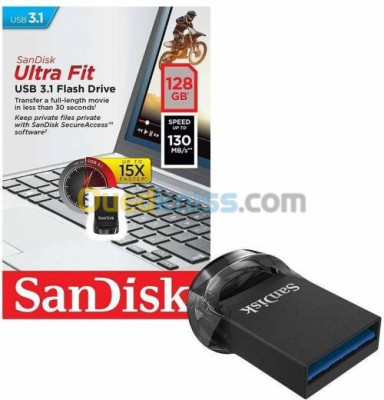 FLASH DISQUE SANDISK 128 GO ULTRA FIT 