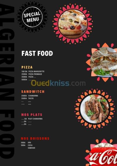 جيجل-سيدي-معروف-الجزائر-إشهار-و-اتصال-making-menu-of-fast-food-and-logos