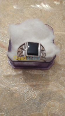 bagues-bague-argent-avec-piar-noir-uk-ain-taya-alger-algerie