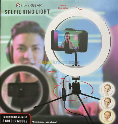 Selfie Ring Light LED 3 couleurs 
