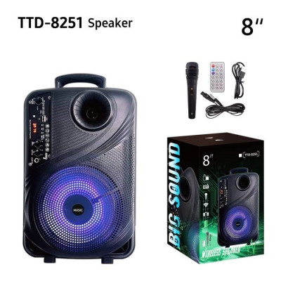 Enceinte Bluetooth TTD-8250 avec microphone sans fil