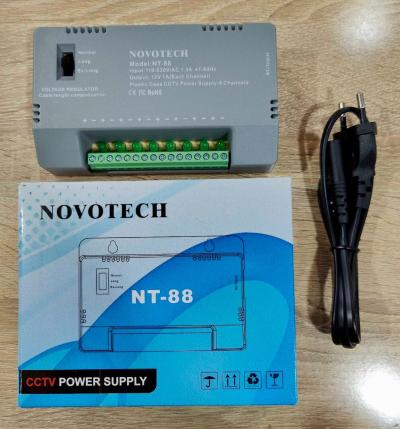 Bloc D'Alimentation 08 Sorties 12V_8A NOVOTECH NT-88 