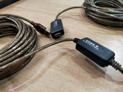 Cable USB Rallonge Male / Female CAPSYS **20M** + Amplificateur