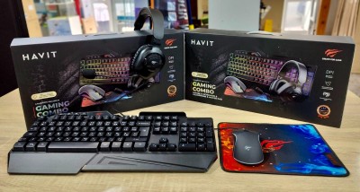 Kit HAVIT Clavier+ Souris+ Casque+ Tapi de Souris 