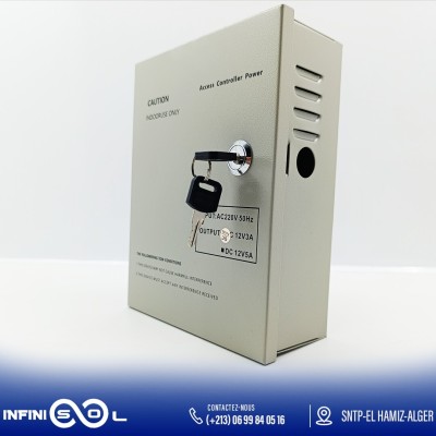 Bloc alimentation controle d'accès 12V/03-05A