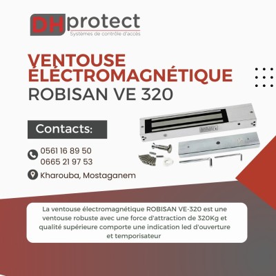 Ventouse électromagnétique Avec support  320Kg ROBISAN VE-320