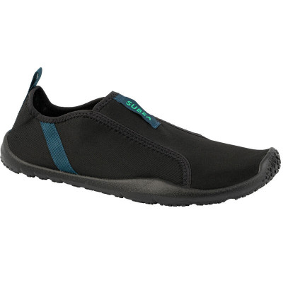 SUBEA Chaussures aquatiques élastiques Adulte - Aquashoes 120 Noir