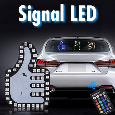 Feu de Signalisation LED Doigt pour Voiture  1PCS