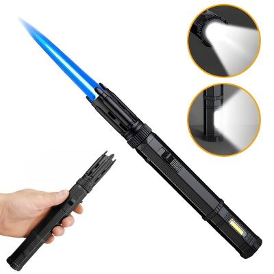 Briquet Gaz Long Rechargeable  Allumage Précis et Torche Puissante