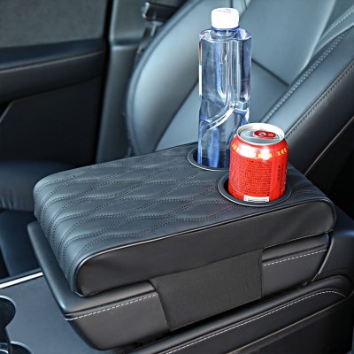Protège-Accoudoir Auto avec Porte-gobelet Pratique