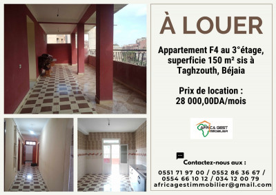 Location Appartement F4 Bejaia Bejaia