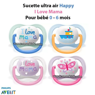 produits-pour-bebe-pack-2-sucette-ultra-air-happy-0-a-6-mois-avent-philips-dar-el-beida-alger-algerie