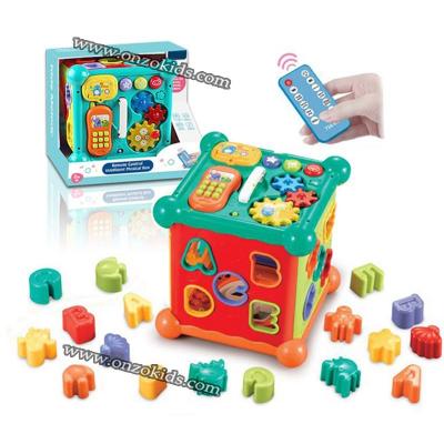 Cube d’apprentissage, musical avec Télécommande pour bébé