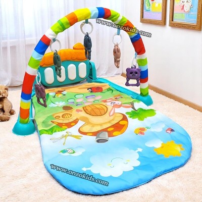 Tapis d'éveil et de jeux avec piano musical pour bébé