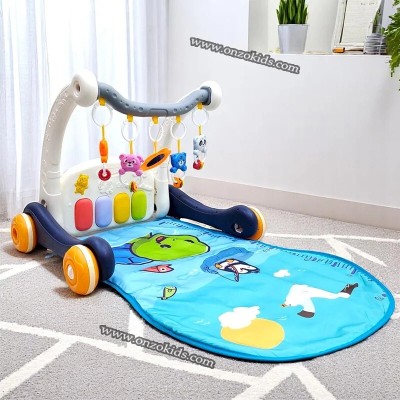 Trotteur Et Tapis D'éveil 2en1 avec musique et jouets