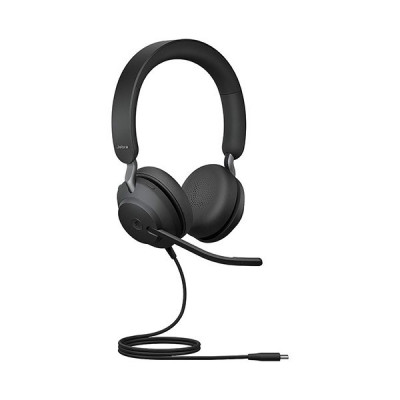 CASQUE JABRA EVOLVE2 40 Noise Cancelling Microsoft Teams Certified - USB-C Cable