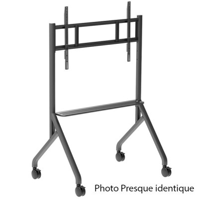 Support de Sol TV avec Plateau Pour écrans 86 pouces/noir