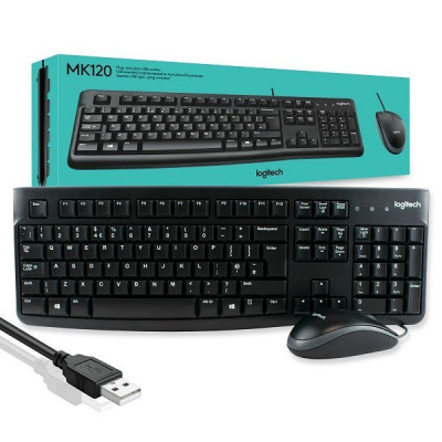 clavier et souris avec fil Logitech MK120 Original